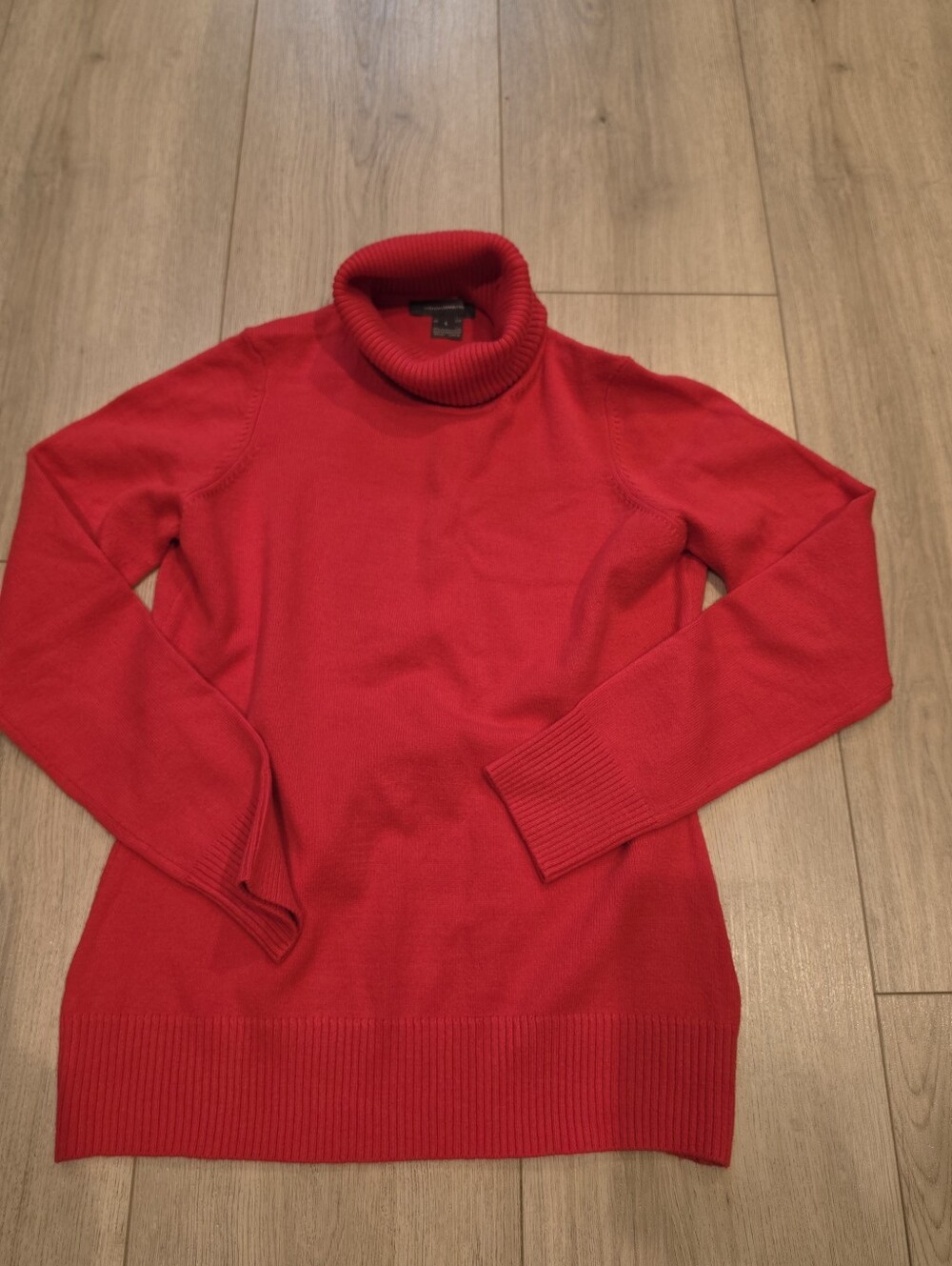 French Connection Bright Red Turtleneck Sweater Womens Large